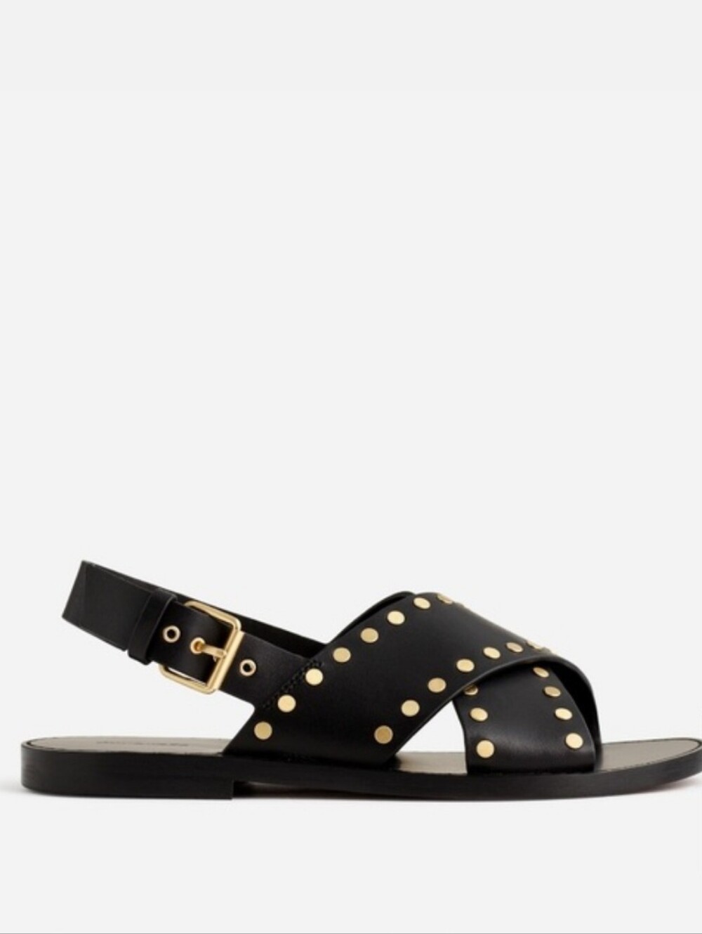 Madewell Tuley Crossover Leather Sandals - Black